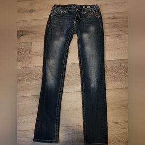 Miss Me Jeans Signature Skinny Women's 29 Mid-rise Embellished Pockets